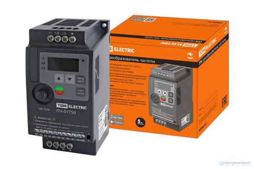 Преобразователь частоты ПЧ-01T50 380В 1,50кВт TDM
