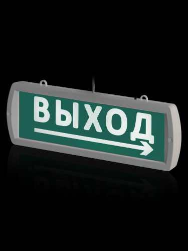 Оповещатель охранно-пожарный световой Топаз-220-Д "Направление к выходу" 220 В, IP52 TDM