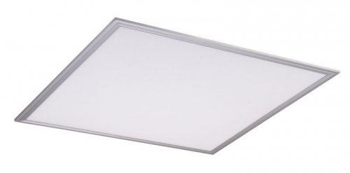 Светильник светодиодный ЛУО-4008-L 36Вт 6500К IP40 панель тонкая 595х595 серебро без драйвера Basic EKF LPS-4008-L-36-6500