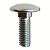 CM010612INOX316L Винт с гладкой головкой и квадратным подголовником М6х12 нерж. сталь AISI 316L DKC 