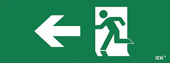 LPC10-1-24-09-FNAL Этикетка самоклеящаяся "Фигура/стрелка влево" ДПА IP20/54 IEK 