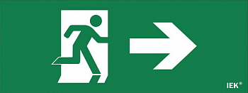 LPC10-1-24-09-FNAPR Этикетка самоклеящаяся "Фигура/стрелка вправо" ДПА IP20/54 IEK 