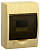 MKP12-N-06-41-K34 Корпус модульный пластиковый ЩРН-П-6 мод. навесной IP41 сосна IEK 