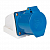 ps-123-32-220 Розетка наружн. уст. 32А 220В 2P+РЕ IP44 (123) EKF 