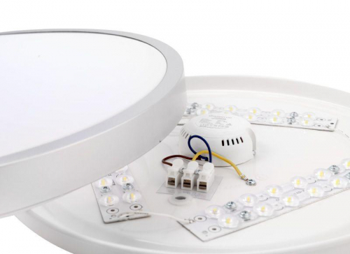 Светильник светодиодный LBS-8732 32Вт Flat silver настенно-потолочный Ultraflash 15160