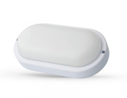 Светильник светодиодный ЖКХ 8Вт 6500К IP65 220В влагозащ. овал LBF-0901 C01 Ultraflash 15348