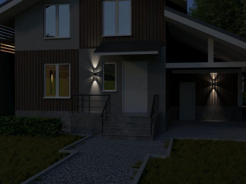 Светильник светодиодный уличный 5102 настенный 10Вт 4000К IP54 сер. IEK LT-DBU0-5102-010-40-K03