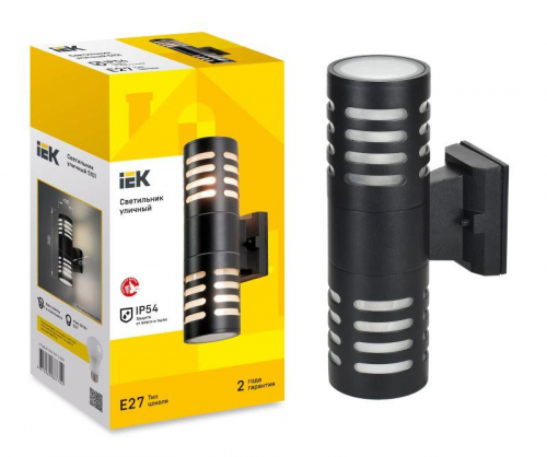 Светильник уличный 5101 настенный E27 IP54 черн. IEK LT-UBU0-5101-E27-2-K02
