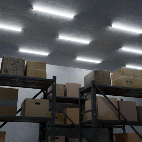 Светильник светодиодный Ultracompact 18Вт 6500К IP65 1800лм 1035х39х31.5мм линейный матов. с БАП 90мин GAUSS 143424318A