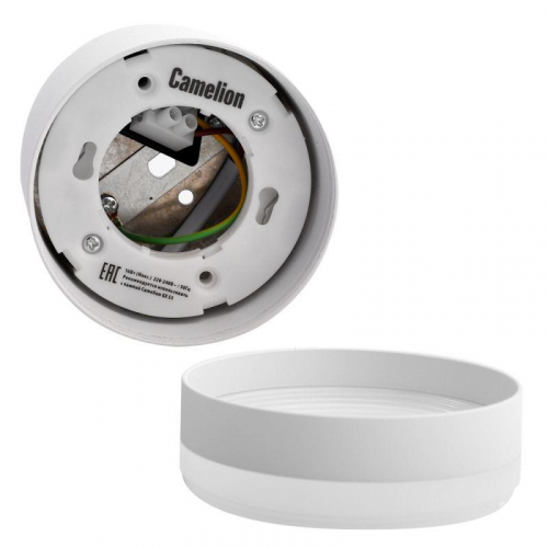 Светильник встраиваемый IP20 под лампу GX53 LGX53-02 C01 бел. Camelion 15396