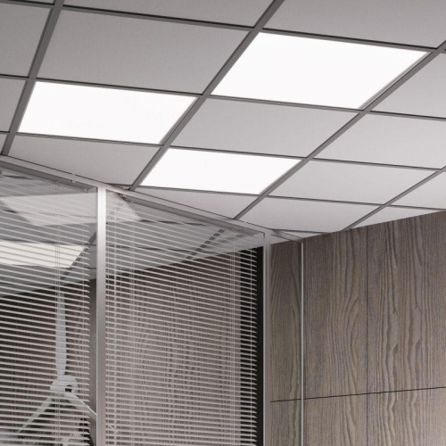 Светильник светодиодный 40Вт 6500К IP40 3800лм 595х595х23мм офисный матов. равномерной засветкой GAUSS 842161340